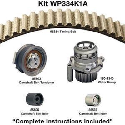 Timing Belt Kit With Water Pump by DAYCO - WP334K1A pa3