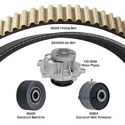 Kit de courroie de distribution avec pompe à eau par DAYCO - WPE338K1A pa1