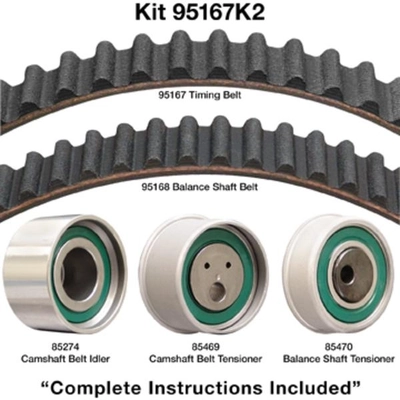 Timing Belt Kit Without Water Pump by DAYCO - 95167K2 pa1