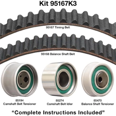 Timing Belt Kit Without Water Pump by DAYCO - 95167K3 pa1