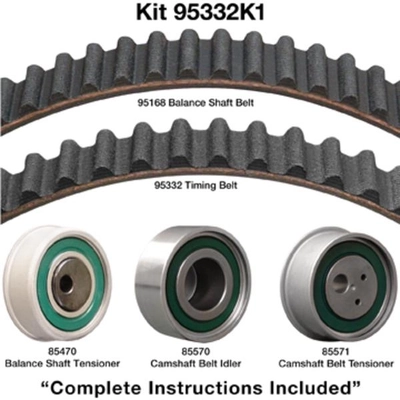 Timing Belt Kit Without Water Pump by DAYCO - 95332K1 pa1