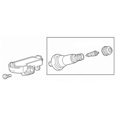 Capteur du système de surveillance de la pression des pneus by ACDELCO - 13540607 pa1