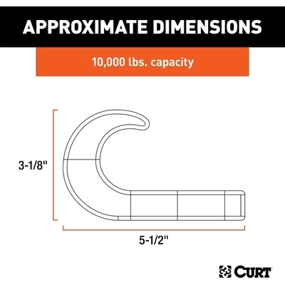 Tow Hook by CURT MANUFACTURING - 22430 pa4