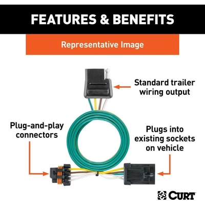 Ensemble de connexion de remorque by CURT MANUFACTURING - 56077 pa7