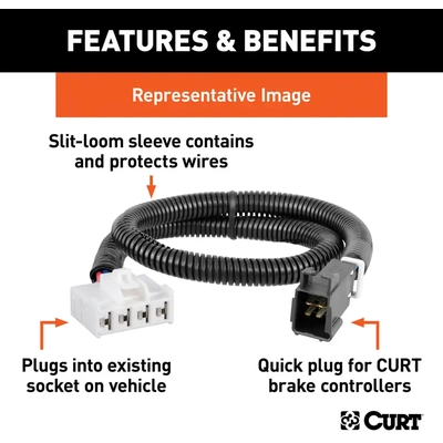 CURT MANUFACTURING - 51455 - Brake Control Harness with Quick Plug pa2