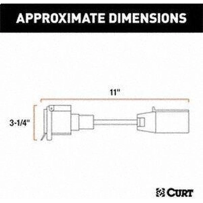 Trailer Connector by CURT MANUFACTURING - 57003 pa9