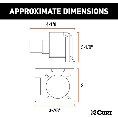 Trailer Connector by CURT MANUFACTURING - 57101 pa8