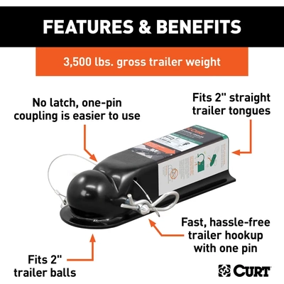 CURT MANUFACTURING - 25470 - Trailer Coupler pa2