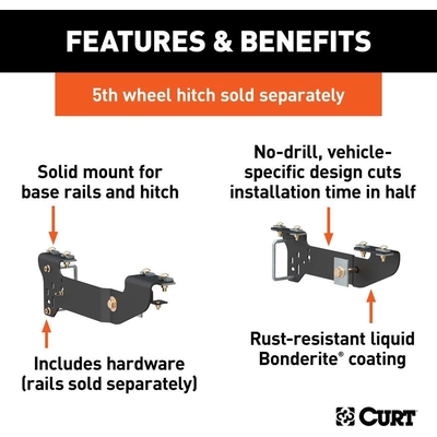 Trailer Hitch Bracket by CURT MANUFACTURING - 16400 pa5