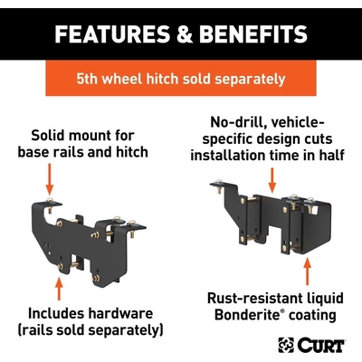 Trailer Hitch Bracket by CURT MANUFACTURING - 16419 pa3