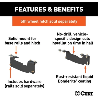 Trailer Hitch Bracket by CURT MANUFACTURING - 16441 pa5