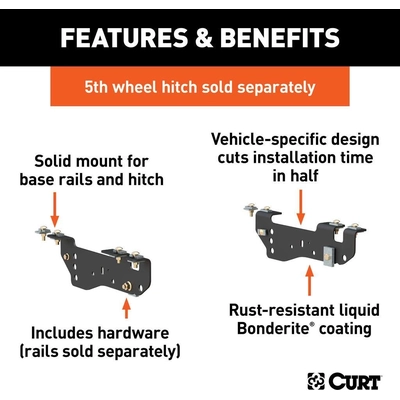 Trailer Hitch Bracket by CURT MANUFACTURING - 16448 pa2