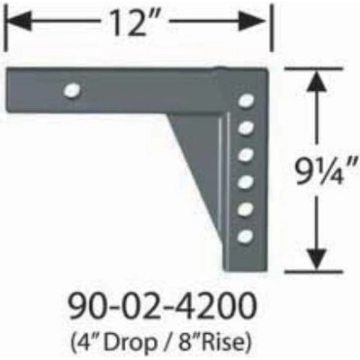 EQUALIZER - 90024200 - Drop Adjustable Hitch Shank pa2