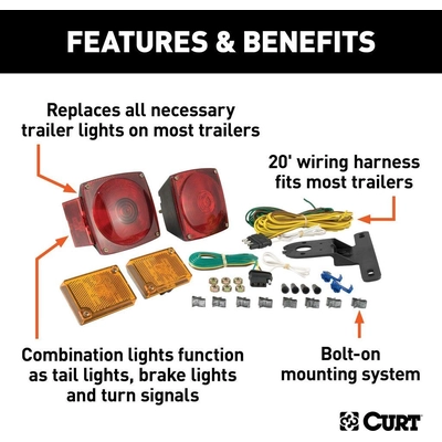 Trailer Light Kit by CURT MANUFACTURING - 53540 pa2