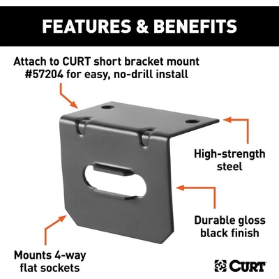 Trailer Wire Connector Bracket by CURT MANUFACTURING - 58300 pa4