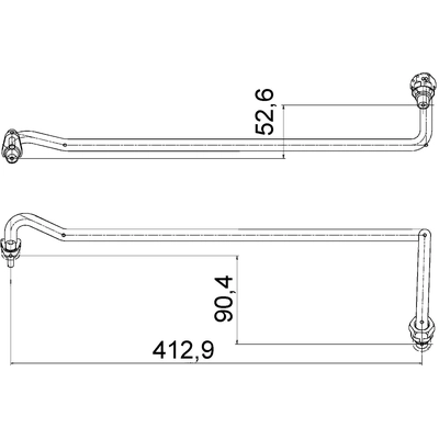 MAHLE ORIGINAL - AHX4-000P - Oil Hose pa1