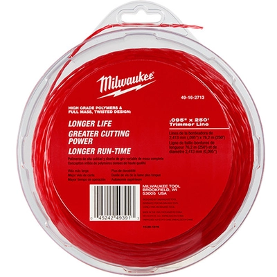 MILWAUKEE - 49-16-2713 - .095" x 250 Trimmer Line pa1