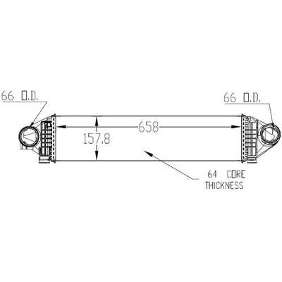 Refroidisseur intermédiaire du turbocompresseur - CAC010024 pa1
