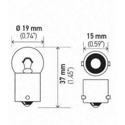Under Hood Light (Pack of 10) by HELLA - 5008 pa19