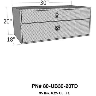 Underbody Tool Box by WESTIN - 80-UB30-20TD pa1