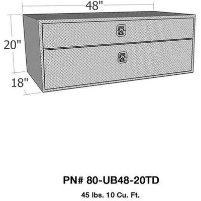 Underbody Tool Box by WESTIN - 80-UB48-20TD pa1
