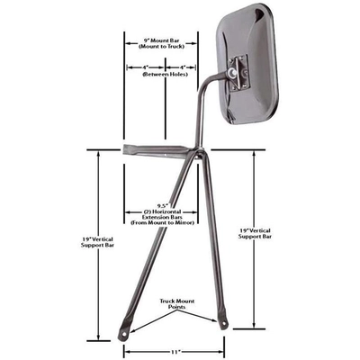 CIPA USA - 45000 - Miroir universel pour camion et camping-car pa2