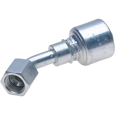 GATES - G251750606 - MegaCrimp Female JIC 37 Flare Swivel - 45 Bent Tube Coupling pa1