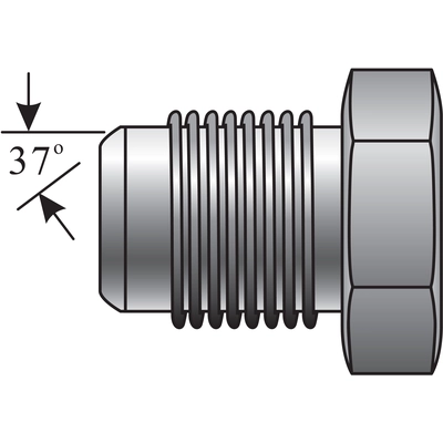 GATES - G60402-0005 - Male JIC 37° Flare Plug Adapter pa2