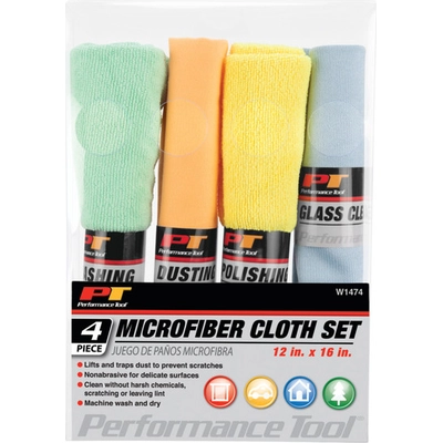 PERFORMANCE TOOL - W1474 - Microfiber Cloth Set pa2