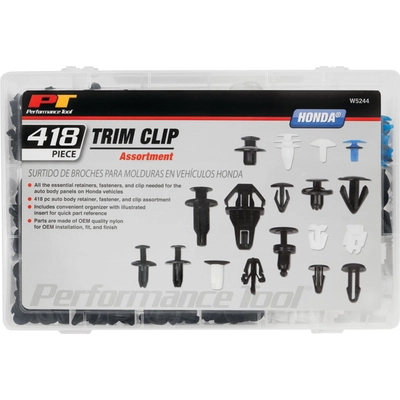 PERFORMANCE TOOL - W5244 - Honda Trim Clip Assortment pa2