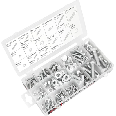 PERFORMANCE TOOL - W5334 - Metric Zinc Nuts/Bolt Assortment pa1