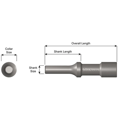 AJAX TOOLS - A1621 - Brazier Head Rivet Bit pa2