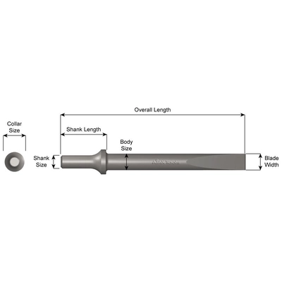 AJAX TOOLS - A960-12 - Flat Chisel pa2
