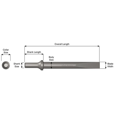 AJAX TOOLS - A960-18 - Flat Chisel pa2