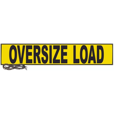 ANCRA CARGO - 49894-13 - Wide/Oversize Load Banner with Grommets & 44-Inch Ropes pa1