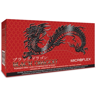 ANSELL - BD1002PF - Microflex Black Dragon Gloves pa2