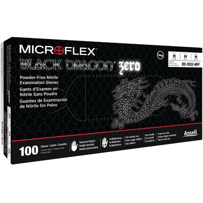 ANSELL - BD-1005-NPF - Microflex Black Dragon Gloves pa2