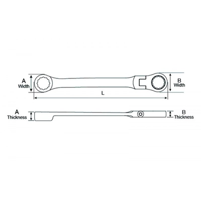 APEX TOOLS - 86133 - Double Box End Wrench pa2