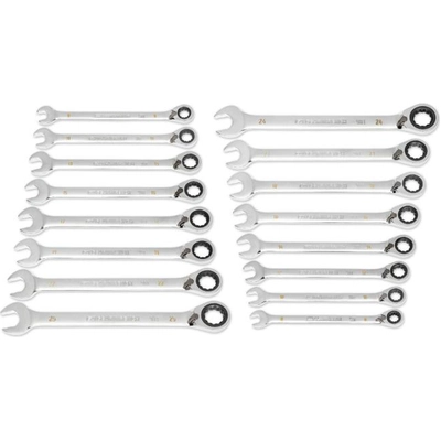 APEX TOOLS - 86629 - Metric Reversible Ratcheting Wrench Set pa1