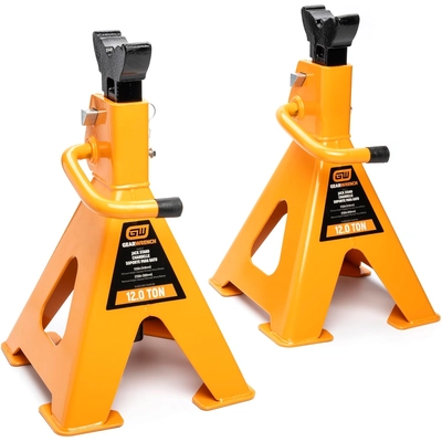 APEX TOOLS - GWJS12T - Ratcheting Jack Stands pa1