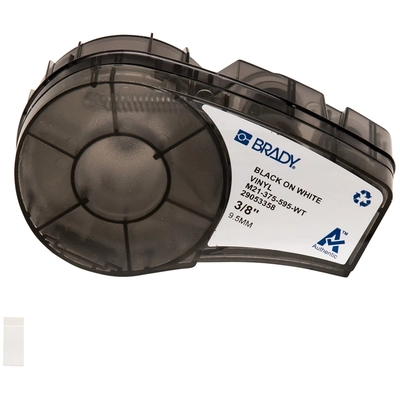 BRADY - M21-375-595-WT - All Weather Permanent Adhesive Vinyl Label Tape with Ribbon for M21 Printers pa1