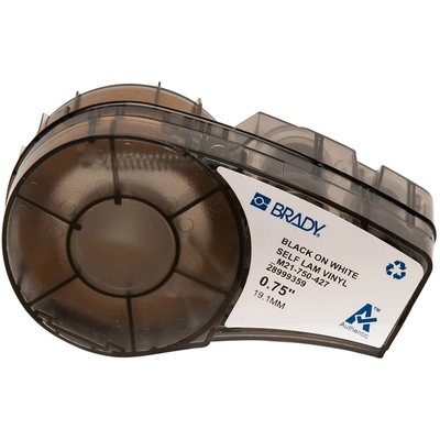 BRADY - M21-750-427 - Self-Laminating Vinyl Wrap Around Labels with Ribbon for M21 Printers pa1
