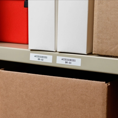 BRADY - M21-750-595-WT - All Weather Permanent Adhesive Vinyl Label Tape with Ribbon for M21 Printers pa2