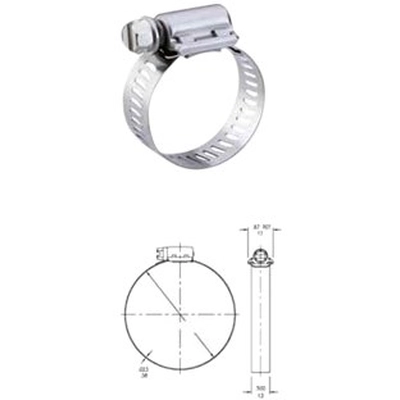 BREEZE - 62036 - 1-13/16" to 2-3/4" Hose Clamp pa2