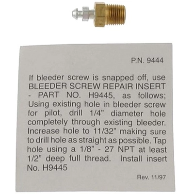 CARLSON - H9445-2 - Brake Bleeder Screw Repair Kit pa1