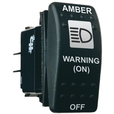 COLE HERSEE - 58326-11 - DPST Off-On-Mom/On Black Rocker Switch pa1