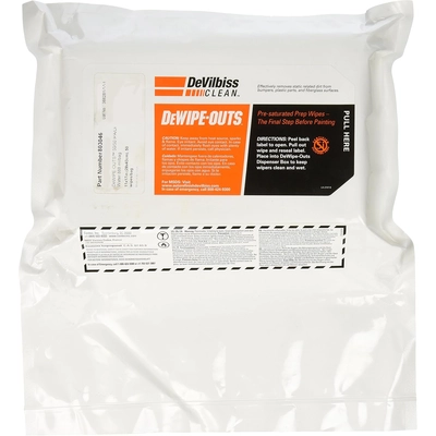 DEVILBISS - 803046 - DeWipe-Outs Prep Wipe pa1