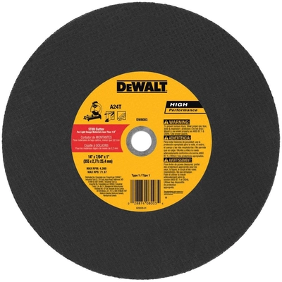 DEWALT - DW8003 - Stud Cutter Chop Saw Wheel pa1