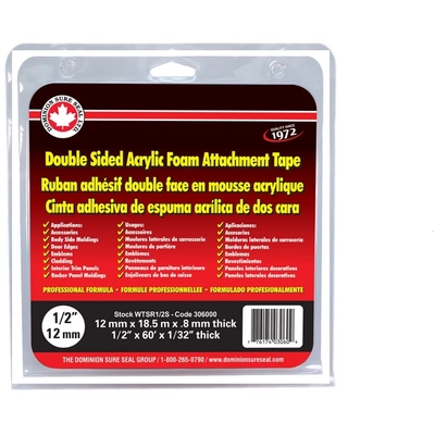 DOMINION SURE SEAL LTD. - WTSR12S - 2 Sided Tape pa1