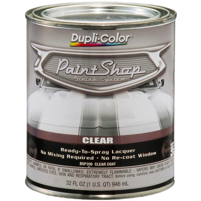 DUPLI-COLOR - CBSP300 - Finish System Clear Top Coat - Gloss Clear - 32 Oz. pa1